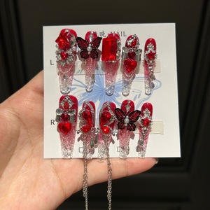 Prensa de diamante de industria pesada de primera calidad hecha a mano en <span class=keywords><strong>uñas</strong></span> esmaltadas <span class=keywords><strong>uñas</strong></span> <span class=keywords><strong>doradas</strong></span> <span class=keywords><strong>uñas</strong></span> artificiales versátiles - Product Image 5