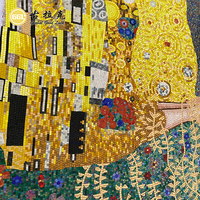 Le baiser peinture oeuvre verre mural mosaïque coupe à la main mosaïque salle de bain décoration murale