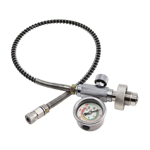 Valvola di immersione TUXING DIN Fill Station regolatore bombola <span class=keywords><strong>HPA</strong></span> serbatoio aria in acciaio inox DIN G5/8-14 adattatore di ricarica subacquea - Product Image 1