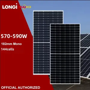 Paneles solares Longi Himo 7 550W 580W bifacial 560W 565W 570W 575W 585W 590 W Paneles solares de silicio monocristalino Hi-mo 7