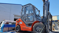 Chariot élévateur CE Lonking Logistics Machinery 3 tonnes LG30DT Diesel, petit chariot élévateur 4x4 avec accessoires optionnels et pneus pneumatiques
