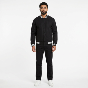 Vestes de baseball unisexes en satin et laine à manches longues, légères, respirantes, imperméables, à prix abordable - Product Image 1