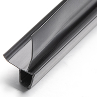 Waterdichte Douche Behuizing Hordeur Doorzichtig Plastic Pvc Siliconen Rubber U F A T H I Type Vormige Magnetische Afdichting Strips