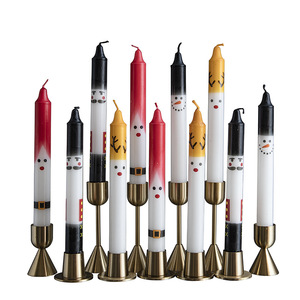 20cm Classic <b>Long</b> Stick Nutcracker Knight Printed <b>Candles</b> Smokeless European <b>Candle</b> For Wedding Banquet Table Decor - Product Image 5
