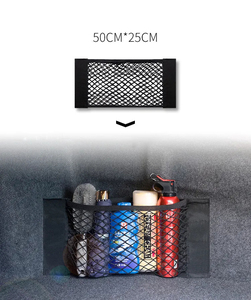 <span class=keywords><strong>Auto</strong></span> Organizador Seat Back Bag Voltar Traseiro Mesh Trunk Seat <span class=keywords><strong>Elastic</strong></span> String <span class=keywords><strong>Net</strong></span> Magic Sticker Carro Universal Saco De Armazenamento Bolso - Product Image 6