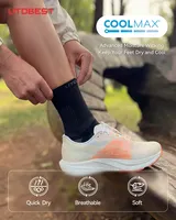 Chaussettes de course à compression UTOBEST A04, anti-humidité, amortissantes, respirantes, rembourrées, anti-ampoules, pour hommes, toutes saisons
