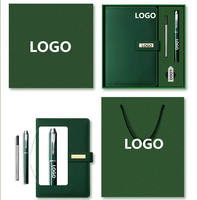 Cadeaux de luxe promotionnels personnalisés coffret cadeau d'affaires pour ordinateur portable en cuir paquet avec stylo et pilote USB coffrets cadeaux d'entreprise