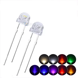 Czinelight Water Clear Ronde Hoed Led Diode Rood Blauw Groen Geel Wit Warm Wit Roze Color5mm Strohoed Led Diode voor Indoor