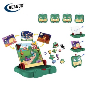Huanuo bambini piccolo <span class=keywords><strong>mostro</strong></span> educativo disegno scatola lettera e numero giocattolo lettera di apprendimento giocattolo - Product Image 5