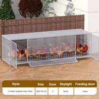 Cage à poulets en acier à mailles épaisses, renforcée et cryptée, pour poulets, oies, canards, volailles, extérieur, toutes saisons