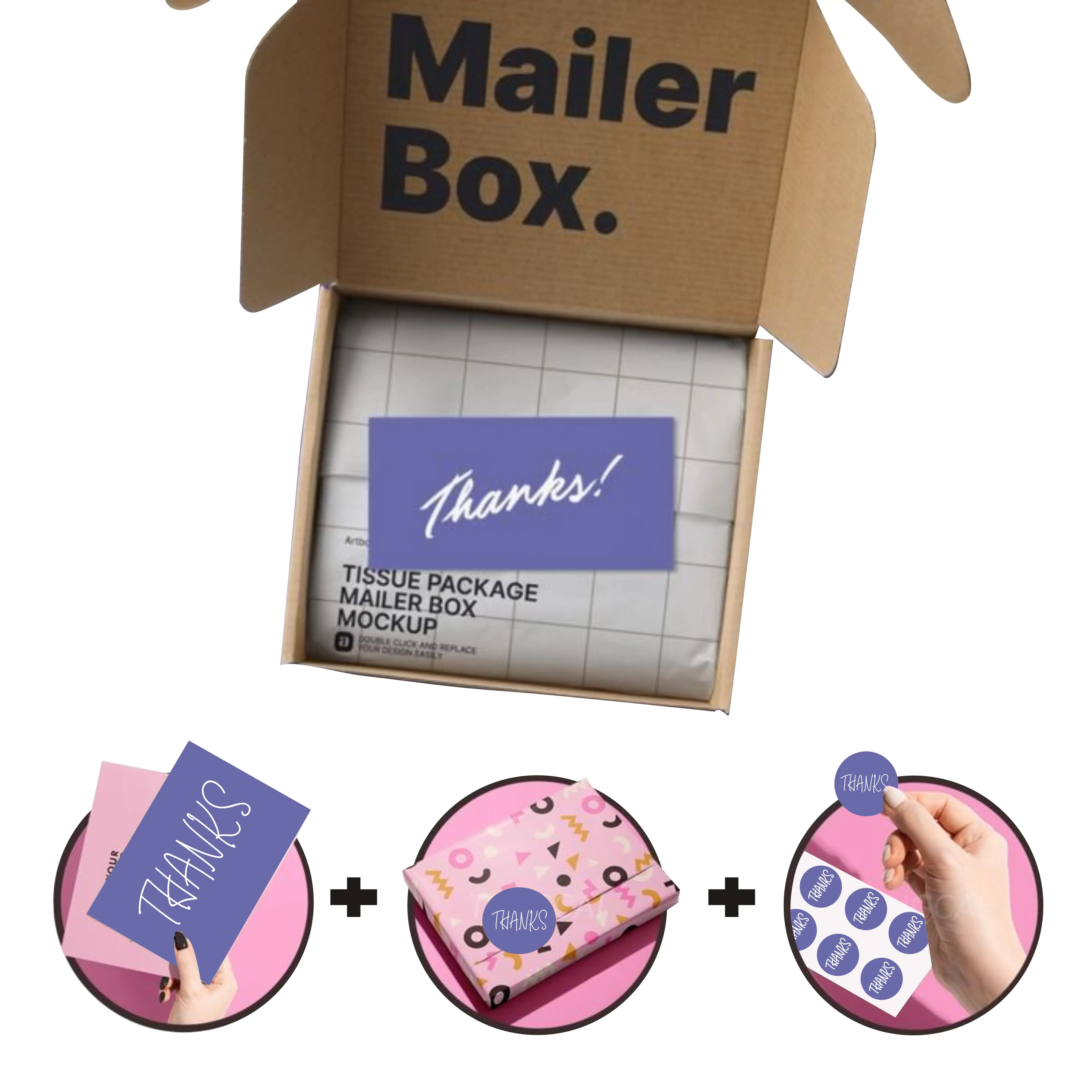 Custom Kartonnen Papier Kleding Mailbox Groothandel Kleur Verzenddozen Met Logo Verpakking