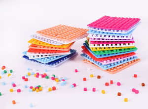 Jeu de puzzle en mosaïque de pixels Montessori, ensemble éducatif d'<span class=keywords><strong>art</strong></span> et d'artisanat DIY <span class=keywords><strong>pour</strong></span> enfants, kit de loisirs créatifs interactif parent-enfant - Product Image 6