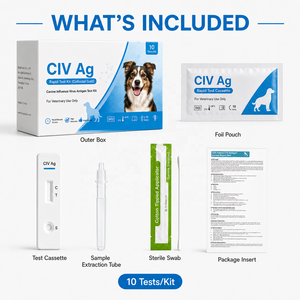 Kit per Test Rapido dell'Antigene del Virus dell'Influenza Canina A, Tampone Nasale per Screening Veterinario della Grippa Canina - Product Image 4