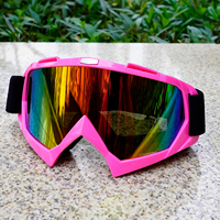 Lunettes de Moto en Gros Anti-Poussière Adultes, Lunettes de Motocross Tout-Terrain Course Surf Airsoft