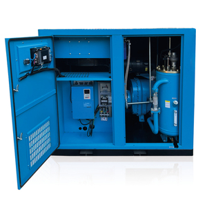 Compresor de aire de tornillo rotativo Industrial de baja presión de 5Bar 6Bar 37kW para industria petroquímica de vidrio de teñido textil - Product Image 1