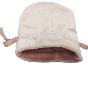 Vente en gros de petits sacs en velours, pochettes personnalisées avec cordon de serrage, sacs d'emballage pour bijoux - Product Image 3