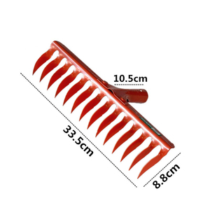 Tête de remplacement pour râteau de jardin à 14 dents, en acier, pour aménagement paysager, outil agricole manuel, tête de remplacement pour râteau de jardin à dents courbées - Product Image 4