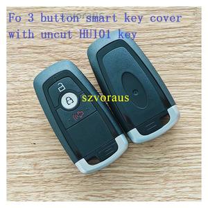 Housse de clé de <span class=keywords><strong>voiture</strong></span> de haute qualité à 3 boutons pour Ford, housse de clé intelligente avec lame HU101 non coupée, accessoires de clé de <span class=keywords><strong>voiture</strong></span>, vente en gros Szvoraus - Product Image 2