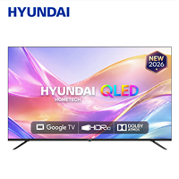 Téléviseur intelligent QLED HYUNDAI 75 pouces 4K UHD DLED Grand écran sans cadre Android 14 60Hz Télévision de divertissement à domicile