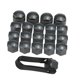 Ensemble de 16+4 pièces de capuchons de boulons de roue de voiture universels de 17 mm, capuchons de verrouillage - Product Image 6