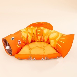 <b>Cat</b> Koi Fish <b>Tunnel</b> Bed Washable Pet Hideout For <b>Cats</b> Medium Size - Product Image 2