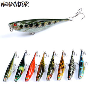 NEWMAJOR 9.9g Topwater Jerkbait pesca richiamo Life-Like costume da bagno ABS per il cane da pesca a ruscello che cammina bastoncino di plastica di 9.9cm - Product Image 1
