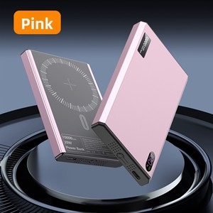 OEM ODM Logo In Ấn 10000MAh Ngân Hàng Điện Mỏng <span class=keywords><strong>C</strong></span>ắm Nhanh Chóng Sạ<span class=keywords><strong>c</strong></span> Từ Tính Không Dây Sạ<span class=keywords><strong>c</strong></span> 20W Kim Loại Hợp Kim Vỏ iPhone - Product Image 5