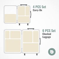 Sinovow Matériau respirant de qualité supérieure Oem Bagages Organisateur de voyage Cubes d'emballage de compression de haute qualité