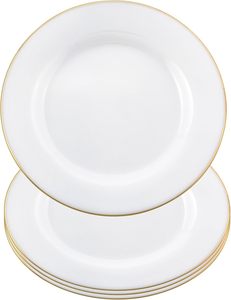 Lot de Vaisselle en Verre en Gros avec Bord Doré Coloré, Design Moderne Peint à la Main, Écologique et Compatible Lave-Vaisselle - Product Image 1