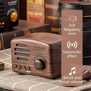 Factory Vintage Mini Radio BT42 RGB Light 5W FM Radio Rechargeable TF Card 1200mAh Portable for Home Office Party Decor - Product Image 3