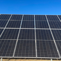Panneaux solaires monocristallins PERC bifaciaux double vitrage tout noir IP68 haute efficacité 560W-585W à prix de gros