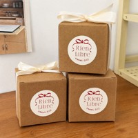 Autocollants alimentaires ronds personnalisés - Rouleaux d'autocollants décoratifs mats pour boîtes cadeaux, pots à biscuits et emballages de fête