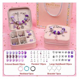 Wholesale 66pcs Stainless Steel <b>Beaded</b> Bracelet Charms Unique DIY Jewelry Kit Supplies Fashion Accessories for Kids and Adults - Product Image 6