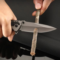 Couteau pliant multifonctionnel en acier inoxydable pour survie en extérieur, camping et bricolage, avec manche G10