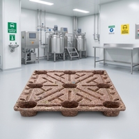 Palettes en bois moulées simple face 4 voies SPM 15 Exemptes de marquage IPPC Industrielles Charge dynamique 1,5t Vente en gros Stockage entrepôt
