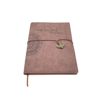 Cuaderno de Viaje ZM A6 con Temática de Piratas, Tapa Dura, Encuadernación Doble en Piel, Hojas Sueltas, Espiral, para Escribir en Movimiento, 80 Hojas Interiores