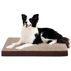Water-Resistant Pet Mat Orthopedic Egg-Crate Foam Pet Bed Orthopedic Dog Memory Foam Pad For Relaxing