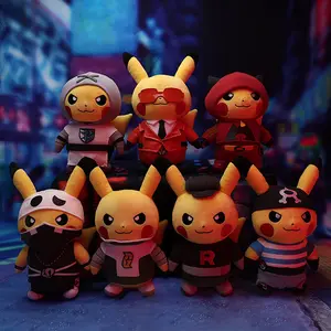 Moda Popular Bonito Japão Desenhos Animados Anime Figura Bonecas Pokemoned Pikachu Brinquedos De Pelúcia para Meninos Presentes