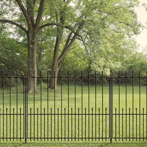 Arco Metálico Decorativo para Jardín, Valla para Perros sin Excavación, para Paneles con Poste de 3 Pies por 6 - Product Image 5