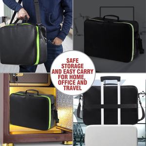 Nuevo estilo portátil ignífugo Anti-irritación bolsa de fuego impermeable dinero ignífugo documento certificado bolsa con cerradura - Product Image 5