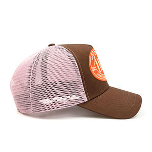 Casquette de baseball en maille bicolore vintage en gros avec patch brodé personnalisé, casquettes de travail pour barbier français, casquettes de camionneur - Product Image 2
