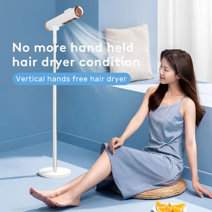 Sèche-cheveux professionnel sur pied 20000 tr/min, mains libres, avec vent chaud/froid réglable, sans pales, pliable - Product Image 4