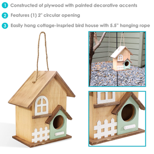 Toptan üreme kutusu kaliteli minik kuş evleri kuşlar gıda evi ahşap kuş evleri kuşlar ev ahşap - Product Image 5