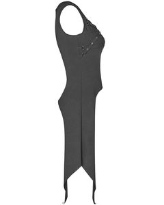 เสื้อกล้ามสไตล์โกธิคสำหรับผู้หญิงเสื้อกล้ามสีดำ <span class=keywords><strong>dieselpunk</strong></span> dystopian STRAPS - Product Image 3