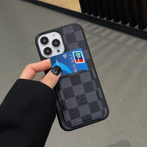 Ốp điện thoại da cao cấp có khe đựng thẻ dành cho Iphone 16 15 13 Pro Max 14 Plus, thiết kế thời trang, ốp lưng điện thoại 12 16plus - Product Image 2