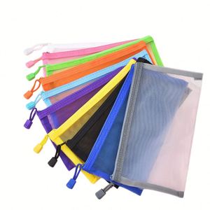 Étui à crayons transparent en plastique de haute qualité X57, avec fermeture éclair, logo personnalisé, impression par laminage, cadeau pour étudiants - Product Image 1