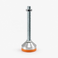 Niveau de machine robuste D60*M12*L100/L120 avec base en caoutchouc anti-vibration pour équipement industriel