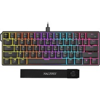 Clavier mécanique AJAZZ NK61 60%, clavier de jeu filaire à commutation à chaud, clavier compact rétroéclairé RVB 61 touches, mini clavier