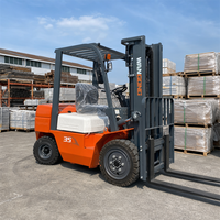Chariot élévateur diesel professionnel WGZN 3t 3,5t 5t, hauteur de levage 5m, moteur EPA Eur5, chariot élévateur tout-terrain confortable