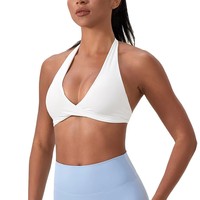 Soutiens-gorge de sport à haute élasticité pour femmes, soutien-gorge rembourré à dos nageur pour yoga, gym, entraînement et fitness